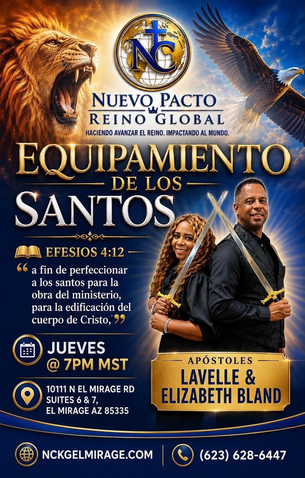 Equipamiento de los Santos - Jueves a las 7 PM MST